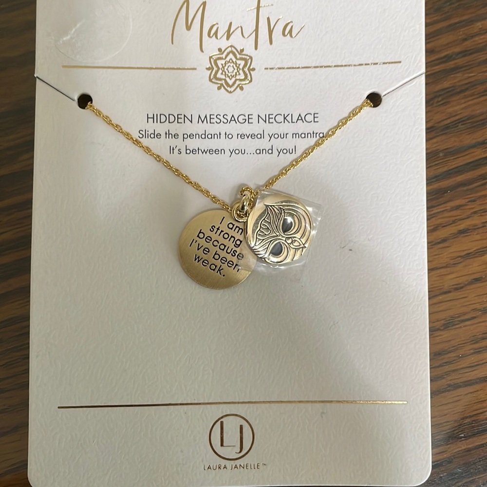 Laura Janelle Mantra Necklace